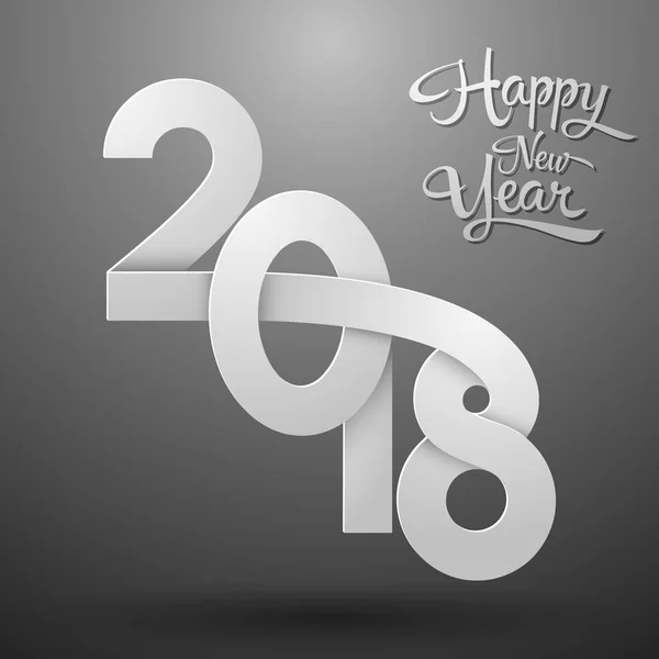 Happy New Year 2018 Background — Vector de stoc