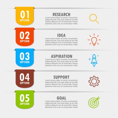 Infographic öğeleri modern moda