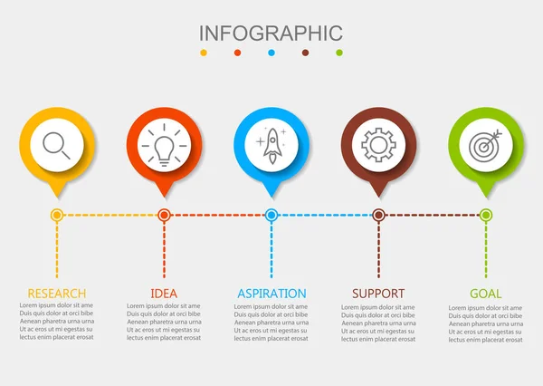 Infografik Design Unternehmen Moderne — Stockvektor