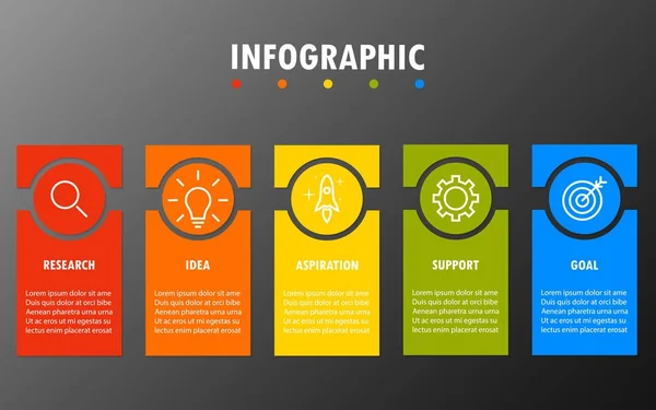 Infografik Design Und Marketing Ikonen Modern — Stockvektor