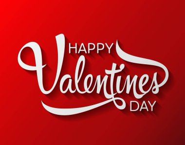 mutlu Sevgililer günü yazı tebrik kartı