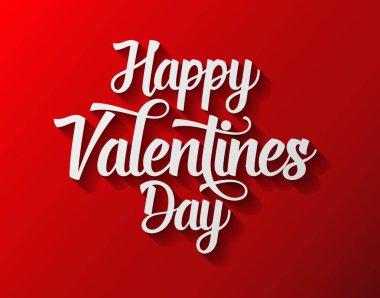 mutlu Sevgililer günü yazı tebrik kartı