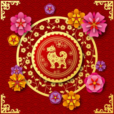 Çin yeni yıl 2018 yıl köpek