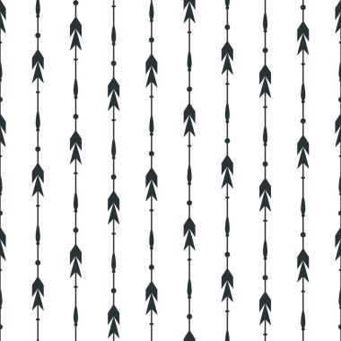 Siyah okları Dikişsiz desen arka plan