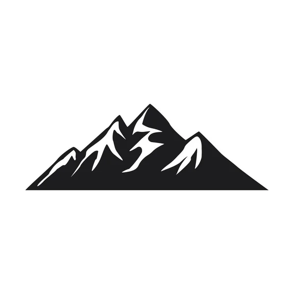 Mountain Icons White Background — Stock Vector