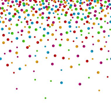 Sulu boya gökkuşağı renkli konfeti kenarlıklı metin için yer