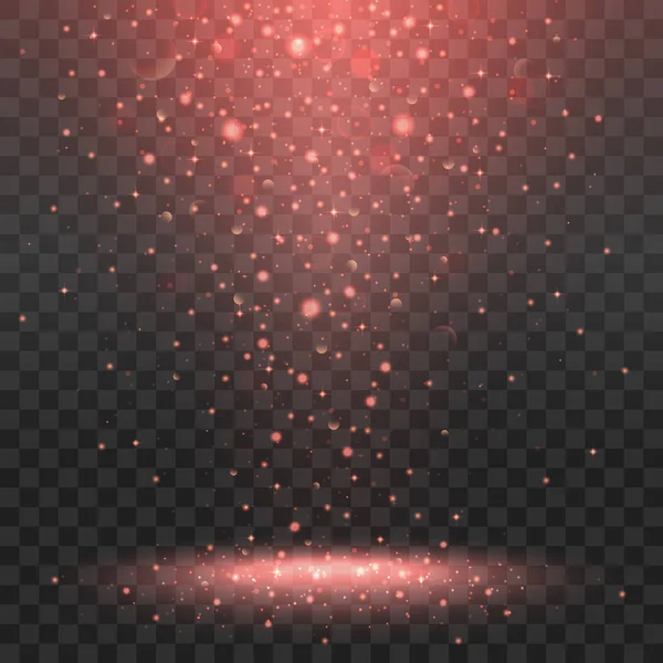 透明な背景に赤いスポット ライト — ストックベクタ