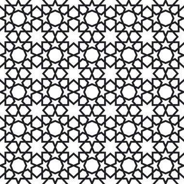 Arka plan vektör çizim İslam tarzı seamless modeli ile