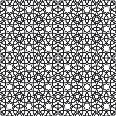 Arka plan vektör çizim İslam tarzı seamless modeli ile