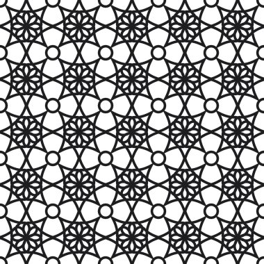 Arka plan vektör çizim İslam tarzı seamless modeli ile