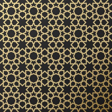 Arka plan ile seamless modeli İslam tarzı