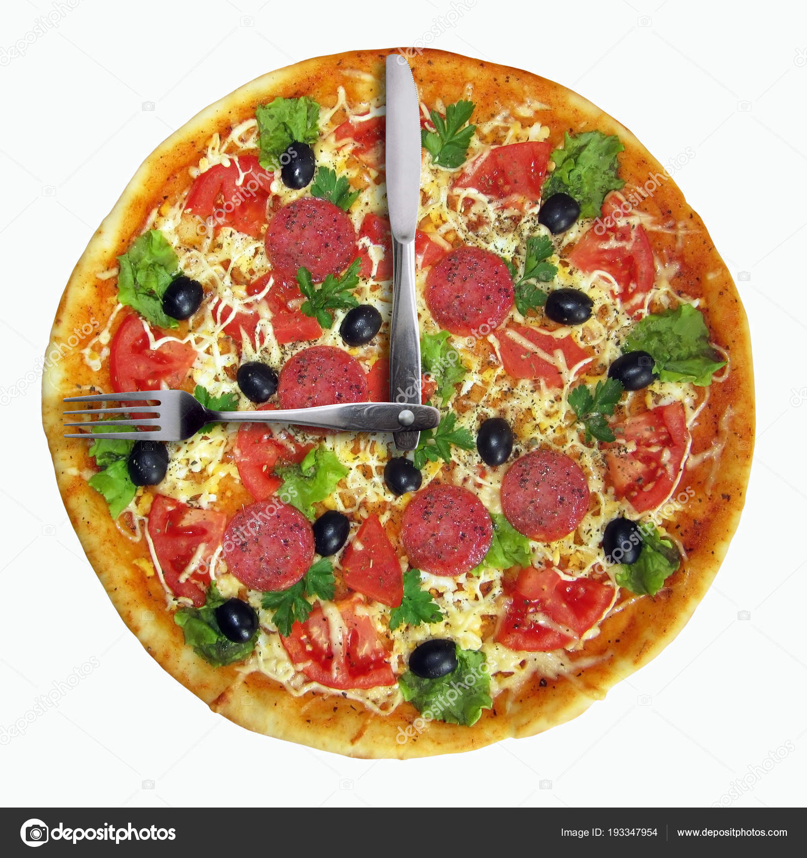 Foto Iridi193347954 De — Reloj Pizza © La Stock PlOkZuTXiw