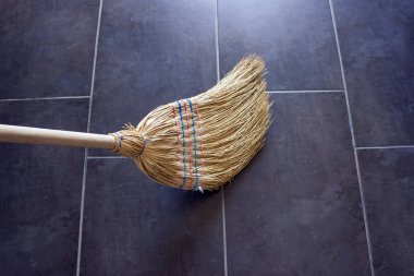Süpürge zemin temizlik için. Kavram - Temizleme