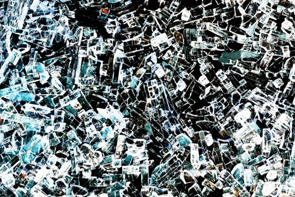 Texture of broken glass, shards. Abstract background.