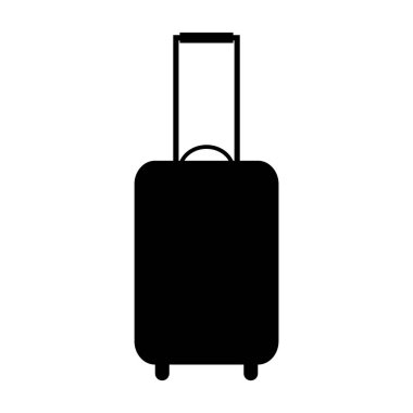 Seyahat çantası taşıyıcısı. Vektör tasarımı soyut illüstrasyon