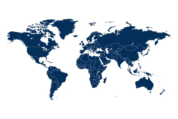 Mapa Mundo Ilustração Abstrata Vetor —  Vetores de Stock