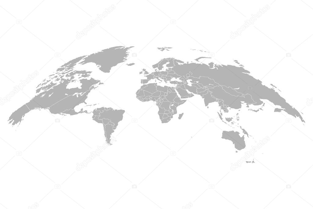 World map. 3D globe world map. Vector Illustration