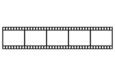 Film şeridi vektör simgesi. Tasarım vektörü illüstrasyonu