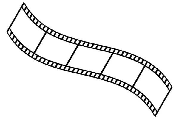 Film şeridi vektör simgesi. Tasarım vektörü illüstrasyonu