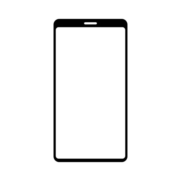 Icono Vector Smartphone Ilustración Vectorial Smartphone Aislado Sobre Fondo Blanco — Archivo Imágenes Vectoriales