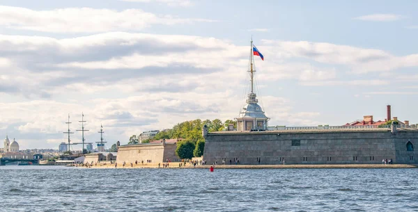 Petersburg Russland Sommer 2019 Peter Und Paul Festung Ein Strand — Stockfoto