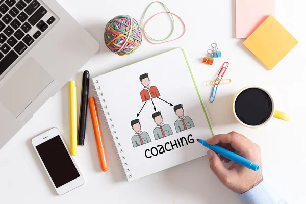 Affari, concetto di Coaching — Foto Stock