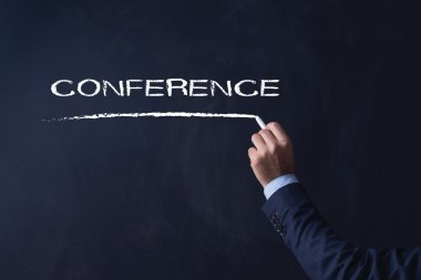 işadamı tahtaya yazma