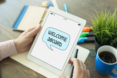 Gemiye hoş geldiniz metni