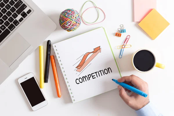 Бізнес, концепція конкуренції — стокове фото