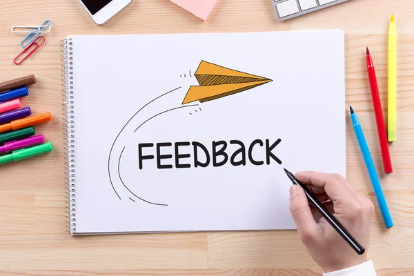 CONSUMIDOR FEEDBACK CONCEITO — Fotografia de Stock