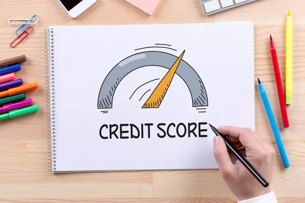 CREDIT SCORE CONCEPT — Stock Photo, Image