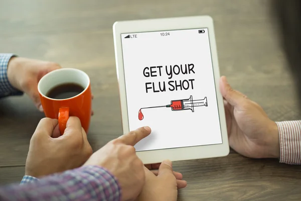 get your flu shot  text
