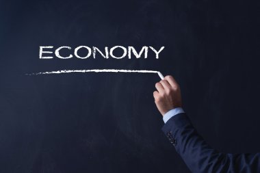 işadamı tahtaya yazma