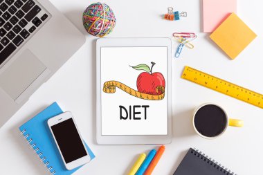 Dijital tablet ekran üzerinde yazıt