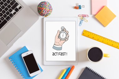 Dijital tablet ekran üzerinde yazıt