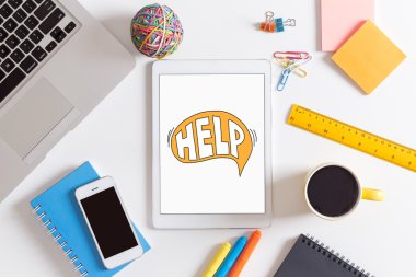 Dijital tablet ekran üzerinde yazıt