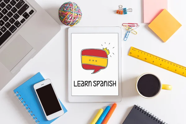 Aprender español Concepto —  Fotos de Stock