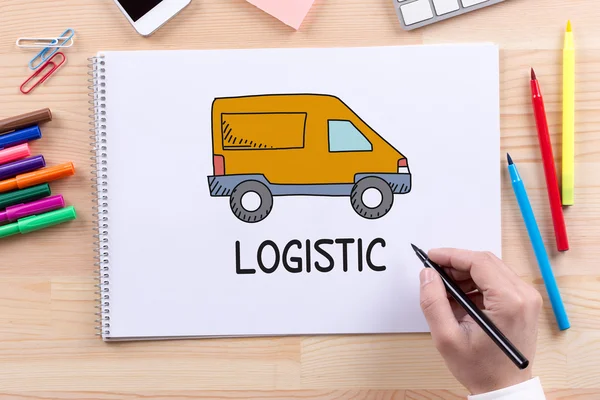 Transportu, koncepcja logistyczna — Zdjęcie stockowe