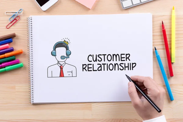 Concepto de relación cliente — Foto de Stock