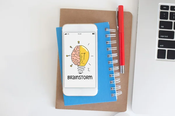 Affari, concetto di Brainstorm — Foto Stock
