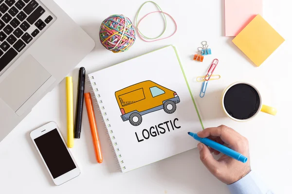 Transport, Logistikkonzept — Stockfoto