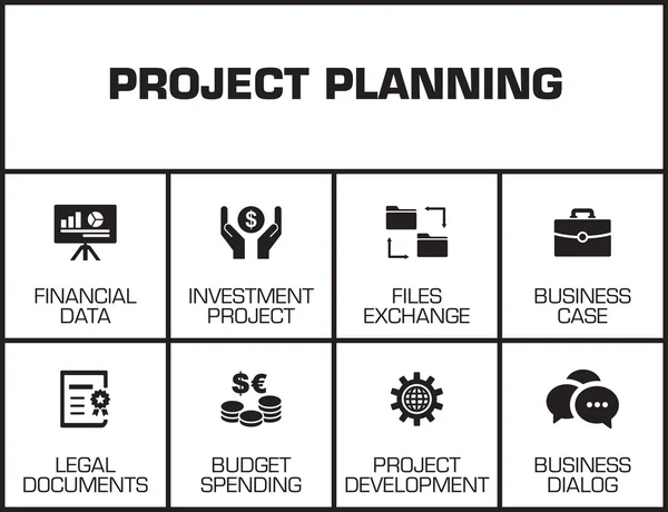 Project Planning chart — Stock Vector