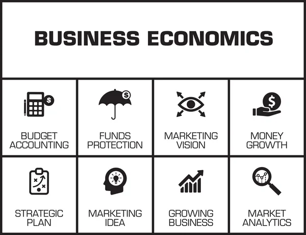 Gráfico de Economia de Negócios —  Vetores de Stock