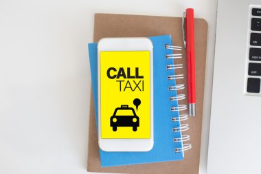 CALL TAXI APP  clipart