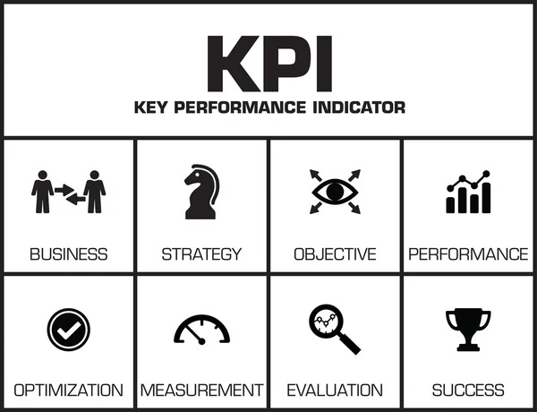 Key Performance Indicator. Diagram — Stock vektor