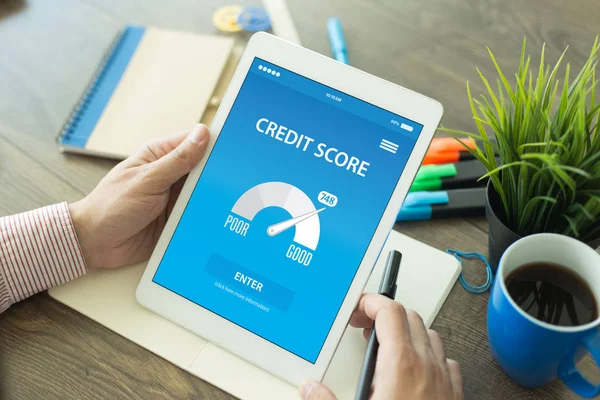 CREDIT SCORE CONCEPT — Stock Photo, Image