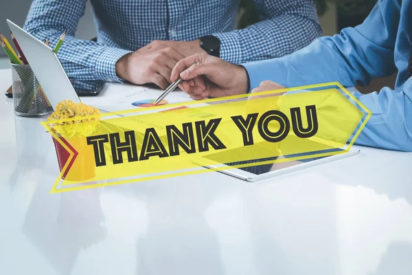 Thank You stylish lettering — Stock Photo, Image