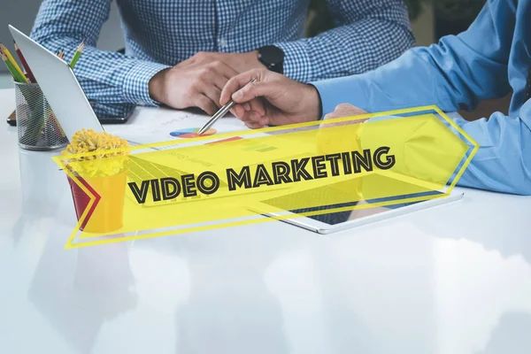 Conceito de vídeo marketing — Fotografia de Stock