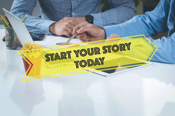 Inizia la tua storia oggi — Foto Stock