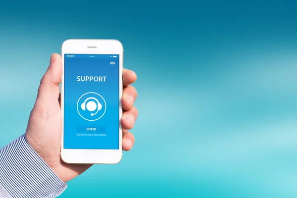SUPPORT CONCEPT  on screen — Stock Photo, Image